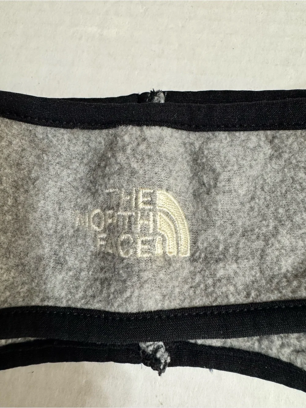 The North Face Polartec Fleece Headband Ear Warmer Gray Hiking Outdoors One Size